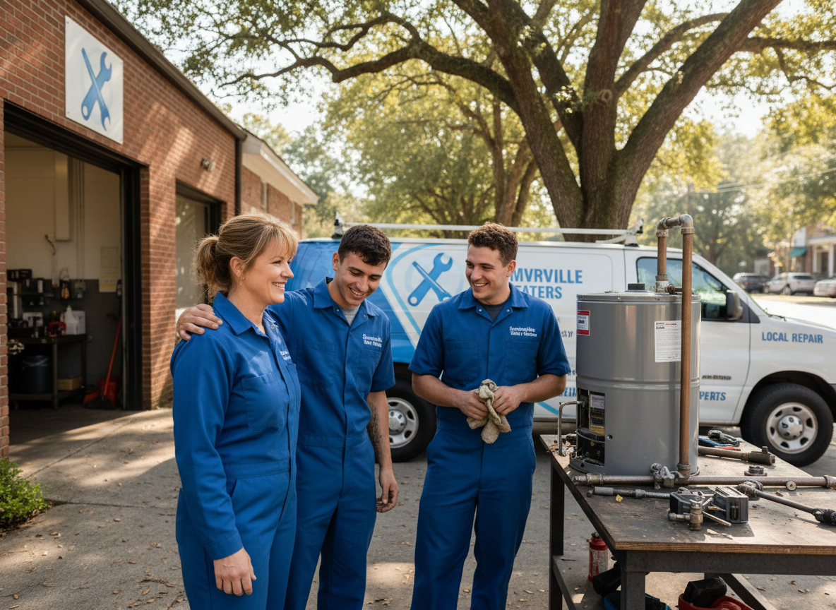 The Summerville Water Heater Repair team at work in Summerville